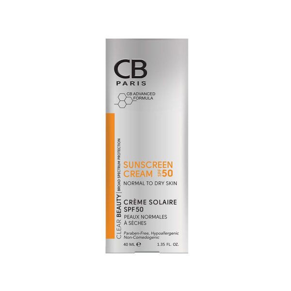 کرم ضدآفتاب بی رنگ SPF50 سی بی پاریس